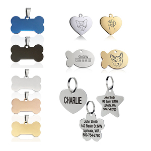 टिकाऊ व्यक्तिगत स्टेनलेस हवा टैग कुत्ते कॉलर लटकन एल्यूमीनियम टैग पालतू कुत्तों के लिए धातु रिक्त नाम टैग के लिए - Product Image 2