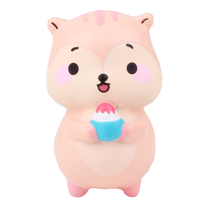 PU Foam Slow <b>Rebound</b> Squirrel Toy With Ice Cream Shape Fidget Toy For Kids 2 4 Years Unisex - Product Image 3