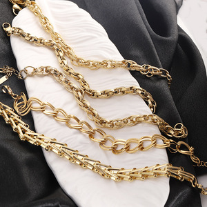 Unisex Stainless Steel Cuban Chain Bracelet Gold Tone Chunky Link Hip Hop Style Jewelry Accessory - Product Image 1