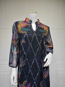 Traje Azul Recto para Mujer <span class=keywords><strong>Munda</strong></span>, Ropa India Pakistaní Semi-Tailorizada, Lehenga Choli Formal para Fiestas - Product Image 5