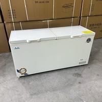 Congélateur horizontal commercial grande capacité avec refroidissement direct, en acier inoxydable, contrôle intelligent de la température
