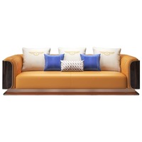 Hochwertiges Luxus-Modulares Ecksofa 1-2-3-Sitzer Echtleder-Sofagarnitur für Villa & Hotel Wohnzimmer Modern