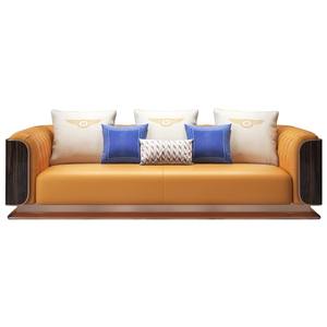 Ensemble de canapés italiens en cuir de haute qualité sectionnels de 1 2 3 places pour salon moderne - Product Image 6