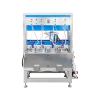 Nieuwe commerciële automatische 4-kleuren dubbelstation visuele fruit- en melkdessertdecoratiemachine voor het maken van chocolade snoepjes