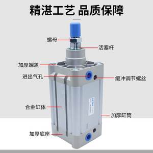 Cilindro originale Adecco AIRTAC SE100X700X750X800X850-S cilindro Standard ISO15552 - Product Image 3