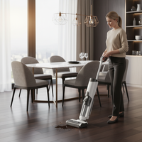Aspirateur de plancher automatique sans fil direct d'usine nettoyeur auto-videur laveuse multifonction avec batterie puissante