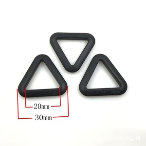 Accesorios para bolsas de plástico con hebilla triangular, color negro, duradero, resistente al desgaste, para mochilas, conectores, número de pieza 5031 - Product Image 4
