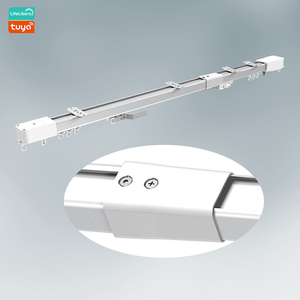 Rail de rideau en aluminium extensible robuste pour plafond, pliage en S, pliage ondulé pour rideaux motorisés, projets hôteliers, OEM ODM - Product Image 5