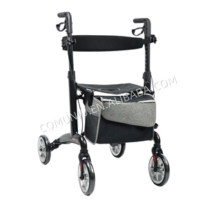 Popular CE Medical Grade Folding Carbon Fiber <strong>Rollator</strong> with Seat <strong>Rollator</strong> <strong>Walker</strong> with Forearm Hand Brake for Disabled Elderly - Product Image 2