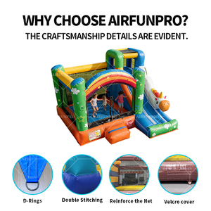 AirFunPro Moonwalk - Castillo Inflable Comercial con Diseño de My Little Pony y Pokémon, para Niños, de PVC, con Capacidad para 10 Personas - Product Image 2