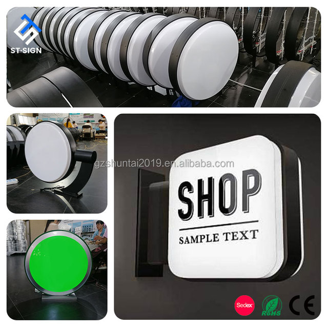 Outdoor Rectangle LED Advertising Light Box with Hanging Installation Decorative Feature
