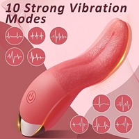 Zungenleckender Flexibler Vibrator USB Wiederaufladbar Wasserdicht I 10 Frequenzen