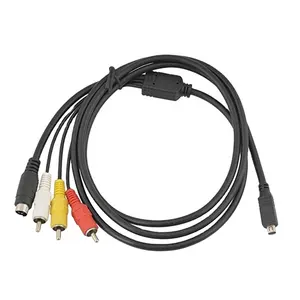 10 Pin 1.5M Lead AV Cable DVI DV Connector to 3 RCA S-Video for Sony Handycam Camcorder Digital Camera VMC-15FS A/V Cable