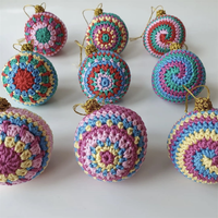 Boules de Noël Amigurumi 2023, ornements de Noël en crochet, jouets