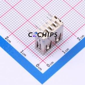 U221-041N-1WVV63-F1 USB Connector Bent Lead Through Hole Connector USB 2.0 Right Angle Insert - Product Image 2