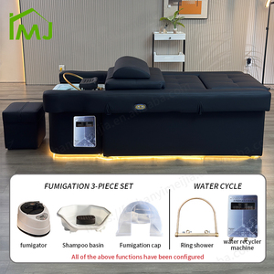 Cama de Champú para Salón con Lavacabezas para Masaje de Cabeza y Pedicura Spa para Pies - Product Image 5