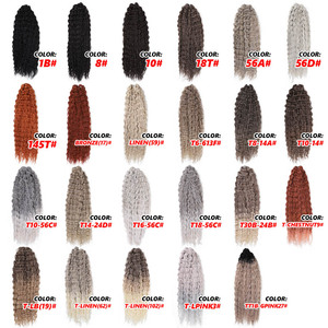 Extensions de <span class=keywords><strong>cheveux</strong></span> synthétiques en gros, 22 pouces, style Deep Wave, Water Wave, Twist, Goddess Braids, Ombré Blond - Product Image 4