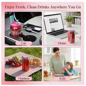 Tapas de Silicona para Latas de Refresco de Diseño Moderno, Reutilizables, Mantienen la Carbonatación, a Prueba de Fugas, Libres de BPA, 2.13 Pulgadas, Estándar para Refrescos, Cerveza y Bebidas Energéticas - Product Image 6