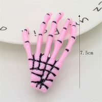 Halloween squelette mains os pinces à cheveux griffes crâne main épingle à cheveux Punk Rock Style pour femmes filles accessoires de cheveux
