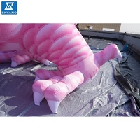 Modèle de dragon rose gonflable géant personnalisé pour la publicité commerciale et la décoration extérieure du Festival du Printemps