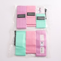 Bande de Résistance pour Yoga, Bande de Hanche Antidérapante en Latex Tricoté Élastique pour Squats, Entraînement des Fessiers et des Hanches Galbées