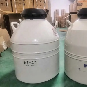 Dewar de Nitrógeno Líquido de la Serie ET de 40L, de Aleación de Aluminio de Alta Resistencia con Recubrimiento Epóxico, para la Preservación de Semen Animal, Precio - Product Image 3