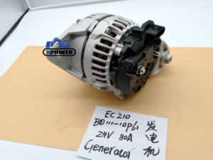Alternateur de moteur diesel XPower D7D D7E pour excavatrice sur chenilles EC210 EC290 24V 80A 10PK VOE20763576 - Product Image 2