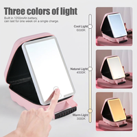 Sac de maquillage avec miroir lumineux, interrupteur tactile, port de charge USB-C, LED, couleur personnalisable, fournisseur