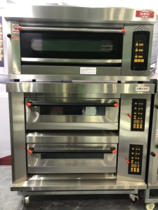 Horno Comercial de Gas de <span class=keywords><strong>1</strong></span> Nivel y 2 Bandejas de Acero Inoxidable para Uso en Panadería - Product Image 5
