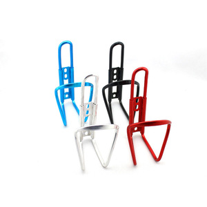 Porte-bidon de vélo en aluminium léger, accessoire pour VTT, 5 couleurs : rouge, bleu, argent, noir - Product Image 2