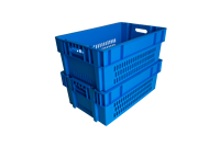 Caisse en plastique empilable et panier de transport en maille pour fruits et légumes - Durable et recyclable