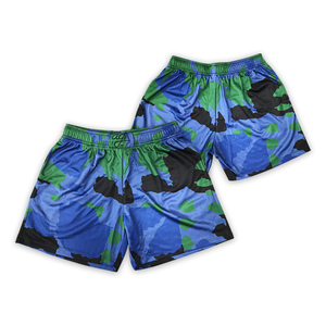 Pantalones cortos casuales personalizados logotipo bordado poliéster malla elástica deportes pantalones cortos para hombre - Product Image 2