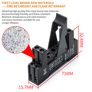 14f-2z-c2 8A 8Pin Relay <span class=keywords><strong>Socket</strong></span> Epoxy bảo vệ điện áp Lý Thuyết Relay cho các ứng dụng khác nhau - Product Image 6