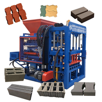 Machine Automatique KAIDONG QT4-15B à Méthode Hydraulique et Vibrante pour la Fabrication de Briques Creuses en Ciment et de Blocs de Pavage en Béton