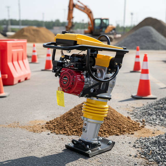 R80 Gasoline Pavement Tamping Vibrating Rammer for Construction Compaction Works