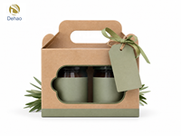 Individuell Bedruckte Starre Karton-Geschenkbox mit Griff für Kerzen, Wimpern, Schmuck und Kosmetikprodukte