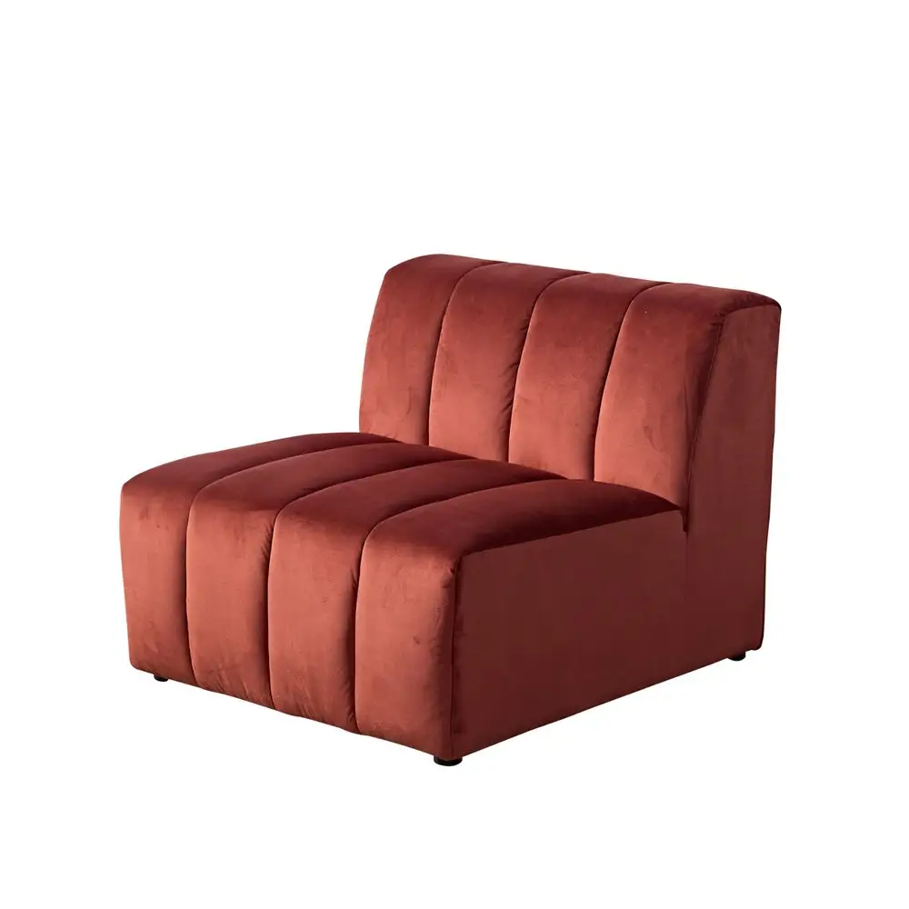 Rust red modular sofa set single double corner sofa furniture for event use