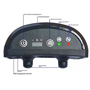 कुत्ते छाल कॉलर रिचार्जेबल कुत्तों के लिए वाटरप्रूफ शॉक कॉलर प्लास्टिक छाल नियंत्रण उपकरण - Product Image 4