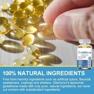 L-<span class=keywords><strong>Glutathione</strong></span> Softgels Capsules Huidverlichtende Verhelderende Glow Liposomale Vitamine C D3 Complex Huidverzorging Collageen Supplement - Product Image 4
