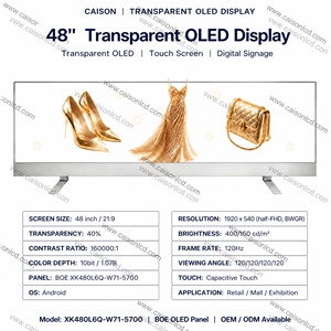 Écran interactif <span class=keywords><strong>OLED</strong></span> LCD transparent de <span class=keywords><strong>48</strong></span> pouces avec prise en charge de l'animation pour les centres commerciaux et les magasins de détail - Product Image 4