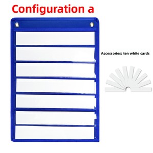 Organizador de Bolsillos de 7 Capas de PET para Enseñanza, Bolsa Magnética Colgante para Pizarra Blanca, para Refrigeradores - Product Image 6