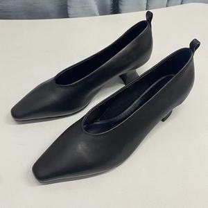 Zapatos Formales de Mujer 100% Cuero Vacuno de Primera Calidad, Plantilla de Piel de Oveja, Tacón de 5cm, Zapatos de Oficina para Reuniones de Negocios, Personalización de Logotipo de Fábrica - Product Image 3