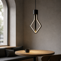 Ampoule LED décorative NEXcell 12W Diamond, culot E26 ou E27, pour éclairage suspendu de café ou d'hôtel