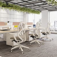 Chaise de bureau de direction SpaceUnited avec appui-tête, chaise de travail pivotante à dossier haut en maille respirante pour poste de travail de manager