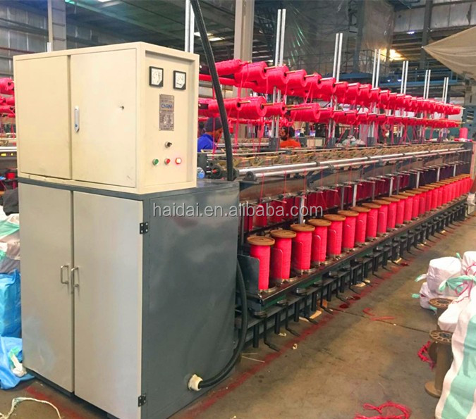 Машина для скручивания и удвоения нити из ПП каната tfo