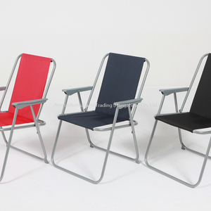 Chaise Oxford pliante moderne en métal et en acier Joyeleisure Chaise longue en fer durable pour les repas en plein air, la plage et le salon. - Product Image 3