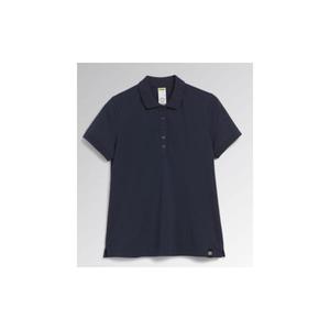 DIADORA UTILITY - 702.177674-60062/XS Polo classique bleu marine à manches courtes pour femme en piqué de coton biologique stretch - Product Image 1