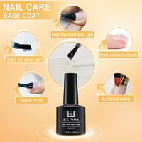 ICE NOVA 2-Free French Base 5-in-1 HEMA Free TPO Free Gel Nail Polish Base Coat/Top Coat dan Nail Polish Base Coat/Top Coat