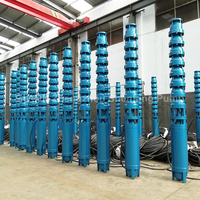 Pompe submersible pour puits profond à moteur AC multi-étages vertical 60 100 150 200 mètres de hauteur de refoulement