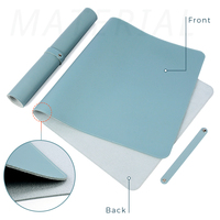 Tapis de bureau en liège durable et imperméable de grande taille avec motif carré avec logo Tapis de bureau étendu facile à effacer pour une utilisation sur PC
